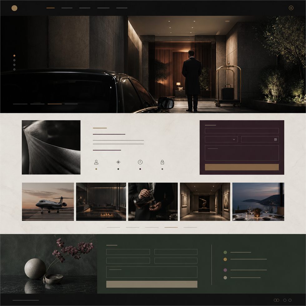 Beauty Portfolio website template preview